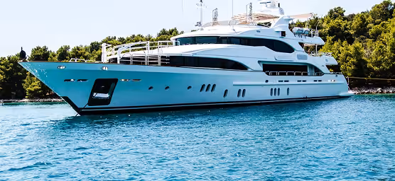 Yacht from the side background image